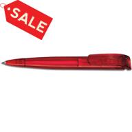 Ручка шариковая Skeye Clear красная (PMS201)